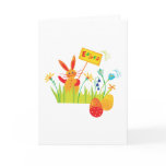 Fun Easter Bunny "Happy Easter" design Greeting Cards