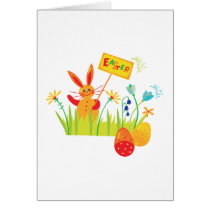 Fun Easter Bunny "Happy Easter" design cards