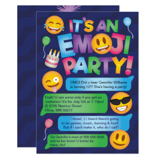 Emoji Invitations & Announcements | Zazzle