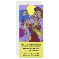 FUN & EYE-CATCHING KARAOKE PROMO Rack Cards