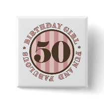 Fun & Fabulous 50th Birthday Gifts Button
