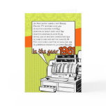 Fun Facts Birthday – Cost of Living in 1961 cards