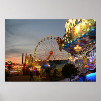 Fun fair at Bremen, Germany Posters