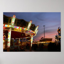 Fun fair at Bremen, Germany Poster