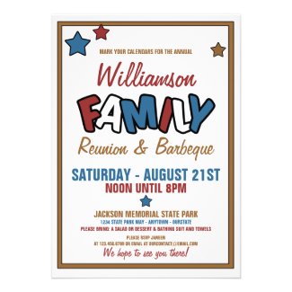 Fun Family Reunion Invitations