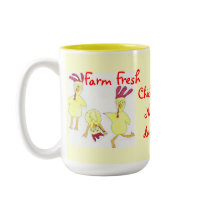 Fun farm kitchen cup. mugs by KatAnnette Fun farm kitchen cup. mugs