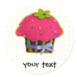 Fun felt glitter cupcake stickers