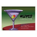 Fun, Festive Martini (cocktail)  Business Card business cards