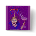 Fun & Festive Purple Party Design Pins