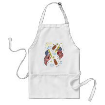 Fun Flag, Firecracker and Fireworks Aprons