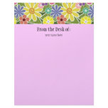 Fun Floral Bright Letterhead