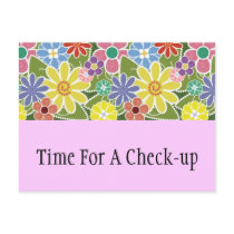 Fun Floral Bright Postcard by Pen_And_Ink Fun Floral Bright Postcard