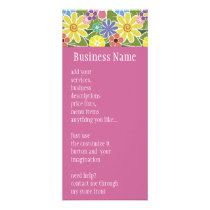 Fun Floral Bright Rack Card