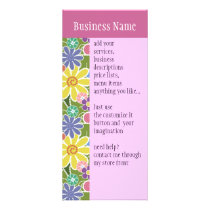 Fun Floral Bright Rack Card