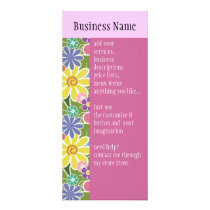Fun Floral Bright Rack Card