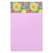 Fun Floral Bright Stationery