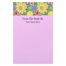 Fun Floral Bright Stationery