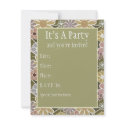 Fun Floral Invitation invitation