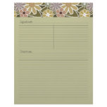 Fun Floral Recipe Letterhead