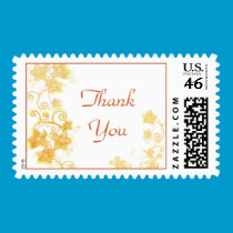 Fun Floral Thank You Postage stamps
