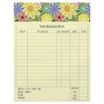 Fun Florals Bright Order Form flyers by Pen_And_Ink Fun Florals Bright Order Form flyers