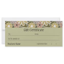 Fun Florals Gift Certificate rack cards by Pen_And_Ink Fun Florals Gift Certificate rack cards