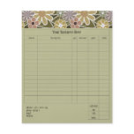 Fun Florals Small Order Form flyers