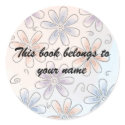 fun flowers, Book label stickers