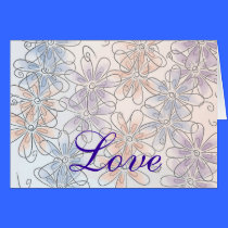 Fun flowers card cards