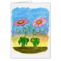 Fun Flowers:  Mother's/ValentinesDay Card