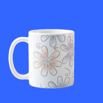 Fun flowers on mug