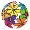 fun flowers sticker sticker