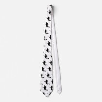 Fun Flying Witch on a Broomstick Halloween Tie