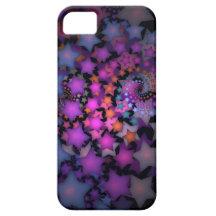 Fun Fractal Art with Stars iPhone 5 Cover