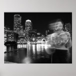 Fun French Horn Boston Harbor posters