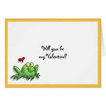 Fun Frog Valentine Card