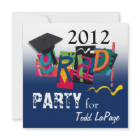 Fun &amp; Funky 2012 Grad Party Invitation