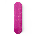 Fun &amp; Funky Pink Retro Circles Skateboard