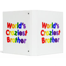 Fun Funny Brothers : World's Craziest Brother Vinyl Binders