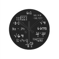 Fun Geek Math Clocks at Zazzle