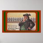 FUN GERMAN PROVERB ~ DILEMMA? BEER SIGN - POSTER