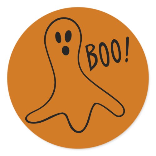 Fun Ghost Halloween Sticker sticker