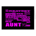 Fun Gifts for Aunts : Greatest Aunt Greeting Card