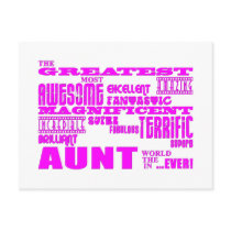 Fun Gifts for Aunts : Greatest Aunt Post Card