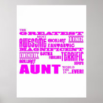 Fun Gifts for Aunts : Greatest Aunt Posters