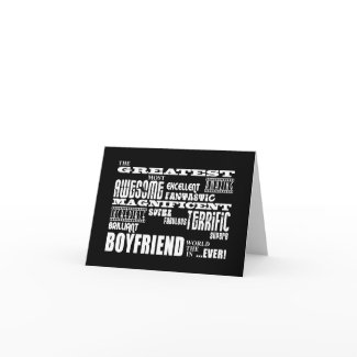 Fun Gifts for Boyfriends : Greatest Boyfriend card