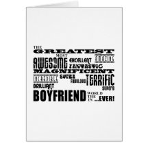Fun Gifts for Boyfriends : Greatest Boyfriend Greeting Cards
