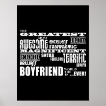 Fun Gifts for Boyfriends : Greatest Boyfriend Poster
