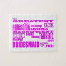 Fun Gifts for Bridesmaids : Greatest Bridesmaid Jigsaw Puzzles