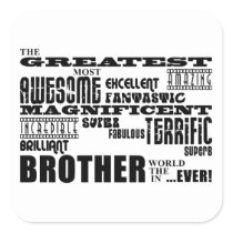 Fun Gifts for Brothers : Greatest Brother Stickers